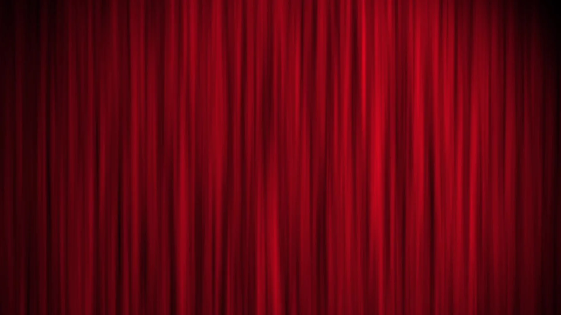 A red curtain like those used in plays